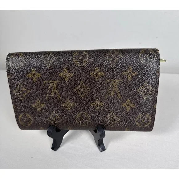 Louis Vuitton Sarah Brown Monogram Long Wallet Authentic Brown with dust pouch - Picture 8 of 16